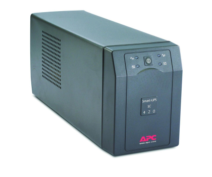 Zasilacz awaryjny (UPS) APC Smart-UPS SC (420VA/260W, 4xIEC, RJ-45, AVR)
